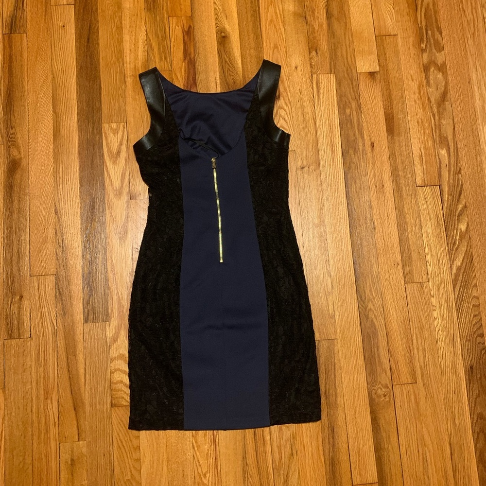 Navy and Black Cocktail Dress